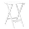 vidaXL Chaises &agrave; bascule lot de 2 table pliable blanc massif peuplier