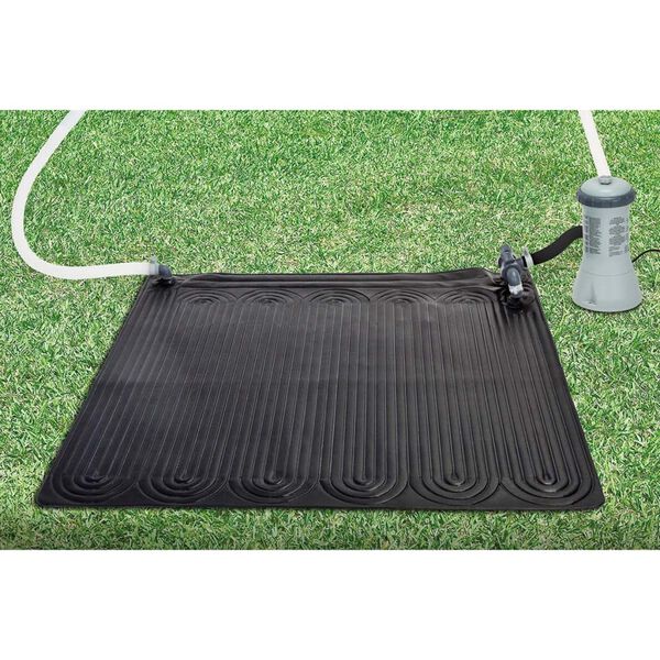 Intex Tapis solaire chauffant PVC 1,2x1,2 m Noir 28685