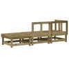 vidaXL Salon de jardin 3 pcs bois de pin imprégné