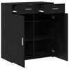 vidaXL Armoire de rangement avec tiroir Chêne noir 80 x 42.5 x 93.5 cm