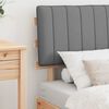 vidaXL Cadre de lit avec t&ecirc;te de lit rembourr&eacute;e Gris clair 80 x 200 cm