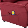 vidaXL Fauteuil de massage Rouge bordeaux Tissu