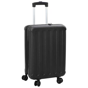 vidaXL Valise avec verrouillage Noir 43 x 27 x 66 cm Plastic ABS