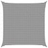 vidaXL Voile d'ombre Anthracite et blanc 7 x 7 m HDPE