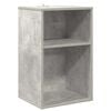 vidaXL Meuble &agrave; vinyles Gris b&eacute;ton 38 x 33 x 61 cm Bois d'ing&eacute;nierie