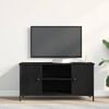 vidaXL Meuble TV Ch&ecirc;ne noir 100 x 40 x 50 cm Bois d'ing&eacute;nierie