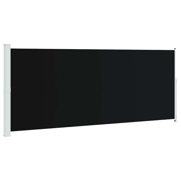 vidaXL Auvent lat&eacute;ral r&eacute;tractable de patio 200x500 cm Noir