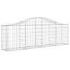 vidaXL Paniers à gabions arqués 10 pcs 200x30x60/80 cm Fer galvanisé