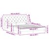 vidaXL Cadre de lit sans matelas gris clair 160x200 cm velours
