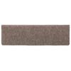 vidaXL Tapis d'escalier autocollants 15 pièces 65 x 21 x 4 cm Beige Bord rectangulaire