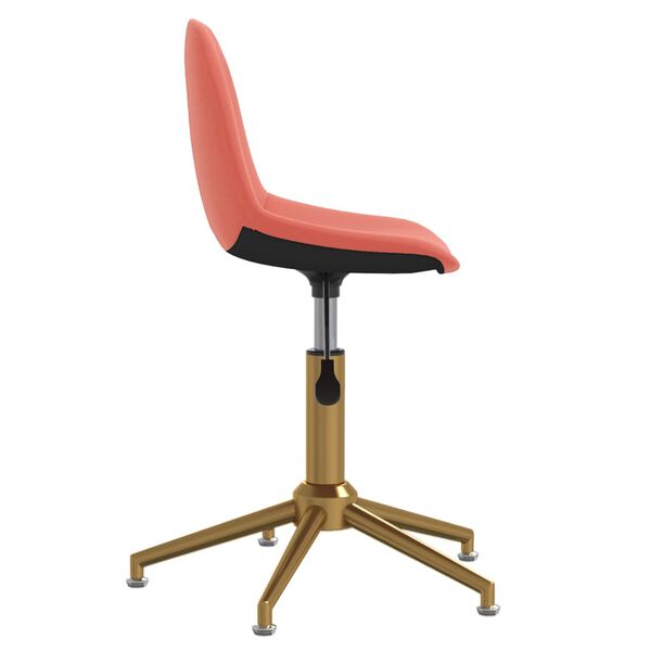 vidaXL Chaise pivotante de bureau Rose Velours