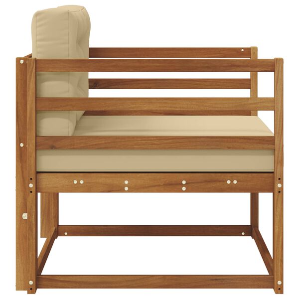 vidaXL Sofa de milieu ext&eacute;rieur Bois d'Acacia Massif Naturel