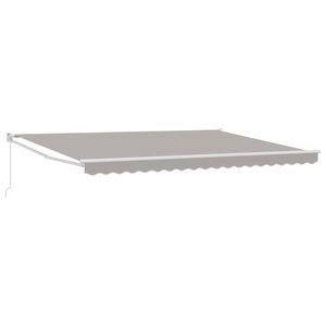 vidaXL Auvent Gris clair 450 x 300 x 165 cm Polyester et m&eacute;tal