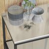 vidaXL Rangement de cuisine avec &eacute;tag&egrave;re Argent 90 x 50 x 92 cm Acier