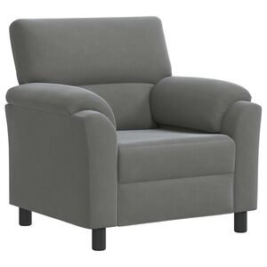 vidaXL Canap&eacute; Gris fonc&eacute; 94 x 85 x 93 cm Velours