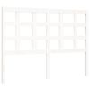 vidaXL Cadre de lit sans matelas blanc 140x200 cm bois massif
