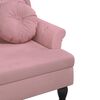 vidaXL Banc avec coussins rose 120,5x65x75 cm velours
