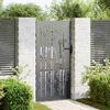 vidaXL Portail de jardin 85x200 cm acier corten design de bambou