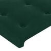 vidaXL T&ecirc;tes de lit 2 pcs Vert fonc&eacute; 80x5x78/88 cm Velours