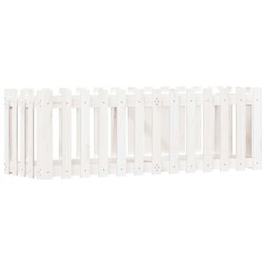 vidaXL Lit sur&eacute;lev&eacute; de jardin design de cl&ocirc;ture 150x50x50cm pin massif