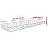 vidaXL Matelas en mousse &agrave; m&eacute;moire de forme blanc 80x200x17 cm doux