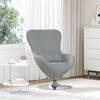 vidaXL Fauteuil &oelig;uf Gris clair 63 x 73 x 90 cm tissu