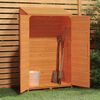 vidaXL Remise de jardin Marron 102x52x174,5 cm Bois de sapin solide