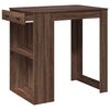 vidaXL Table de bar chêne marron 102x70x103,5 cm bois d'ingénierie