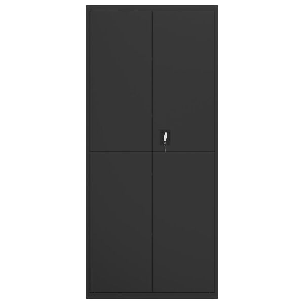 vidaXL Classeur noir 90x40x200 cm acier