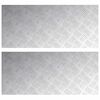 vidaXL Nez de marche Rectangulaire 2 pcs Argent&eacute; 90 x 40 cm Aluminium