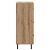 vidaXL Buffet ch&ecirc;ne artisanal 34 x 34,5 x 90 cm Bois d'ing&eacute;nierie