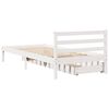 vidaXL Cadre de lit sans matelas blanc 90x200 cm bois de pin massif