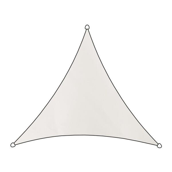Livin'outdoor Tissu d'ombrage Como Polyester triangle 3,6x3,6 m Blanc