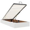 VidaXL Cadre de lit ottoman avec matelas blanc 160x200 cm similicuir