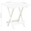 vidaXL Table pliable de jardin blanc 45x43x50 cm plastique