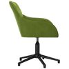 vidaXL Chaises pivotantes à manger lot de 2 Vert clair Velours