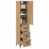 vidaXL Haut Armoire avec tiroir Ch&ecirc;ne artisanal 69,5 x 34 x 180 cm
