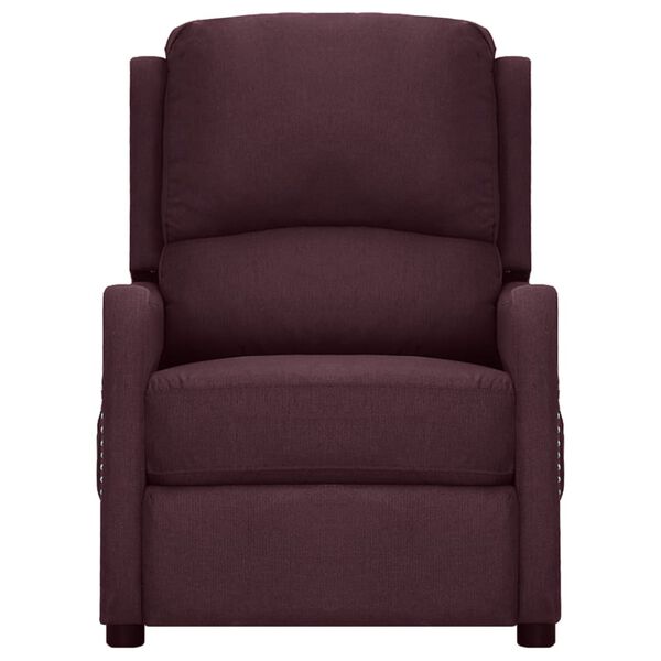 vidaXL Fauteuil &eacute;lectrique de massage Violet Tissu