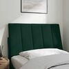 vidaXL Coussin de t&ecirc;te de lit Hanko vert fonc&eacute; 80 cm velours
