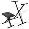 vidaXL Ensemble de tabouret et support r&eacute;glable de piano