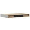 vidaXL &Eacute;tag&egrave;res flottantes 2 pcs Ch&ecirc;ne et blanc 40x23,5x3,8 cm MDF