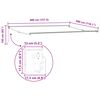 vidaXL Auvent R&eacute;tractable Multicolore 450 &times; 300 cm