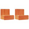 vidaXL Table de chevet 2 pc Brun cire 44 x 32,5 x 40 cm