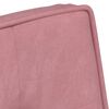 vidaXL Chaise de relaxation avec tabouret Rose Velours