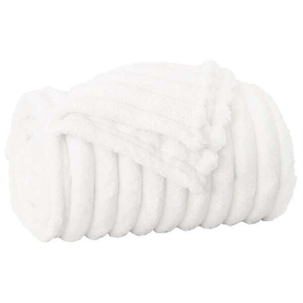 vidaXL Couvertures &agrave; jeter 6 pcs Blanc 150 x 130 cm Toison