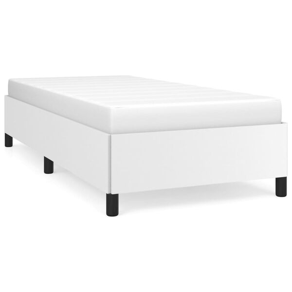 vidaXL Cadre de lit sans matelas blanc 90x200 cm similicuir