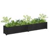 vidaXL Jardini&egrave;res 2 pcs Noir 200x31x31 cm Bois de pin massif