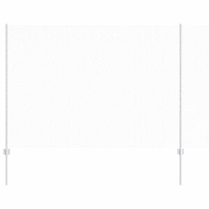 vidaXL Cl&ocirc;ture avec poteau Argent&eacute;