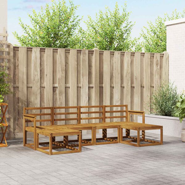 vidaXL Ensemble de canap&eacute;s d'ext&eacute;rieur 6 pcs Naturel