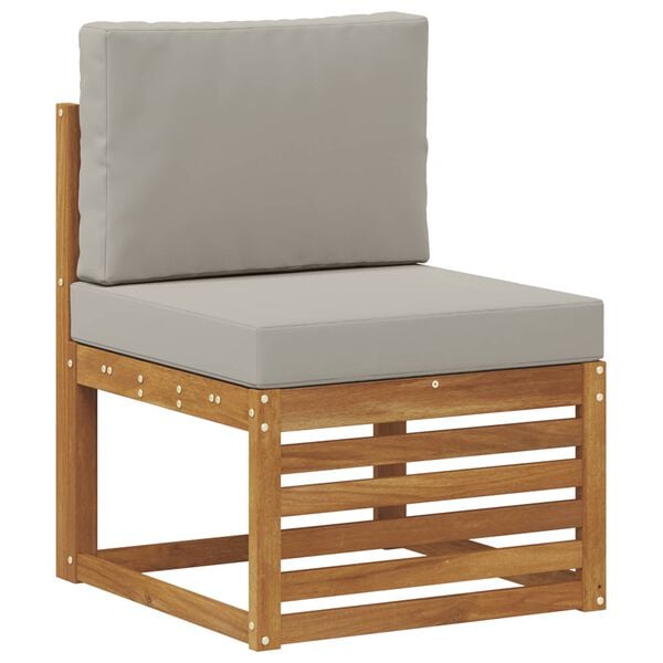 vidaXL Ensemble de canap&eacute; d'angle 11 pcs Gris Naturel et Clair